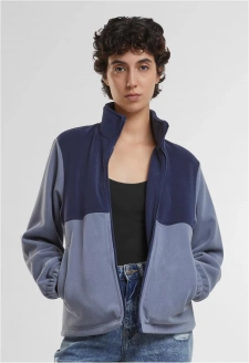 Ladies Double Polarfleece Jacket navy/cloudsky
