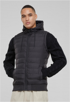 Small Bubble Hooded Vest blk/blk