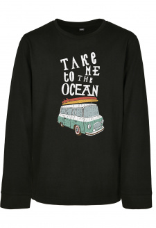 Kids Take Me To The Ocean Longsleeve black