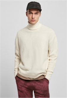 Oversized Roll Neck Sweater whitesand