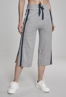 Ladies Taped Terry Culotte grey/navy