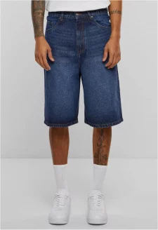 90's Heavy Denim Shorts new dark blue washed