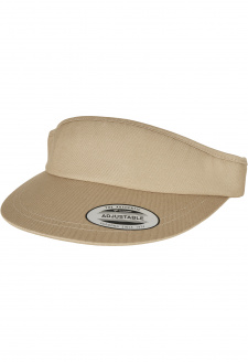 Flat Round Visor Cap khaki