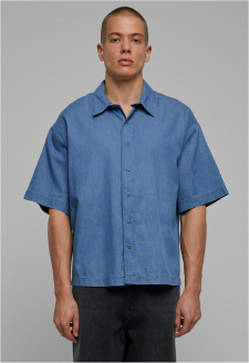 Lightweight Denim Shirt skyblue washed