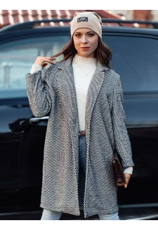 Płaszcz damski oversize TEDDSTYLE czarny Dstreet NY0724