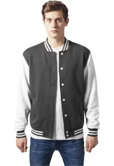 2-tone College Sweatjacket cha/wht