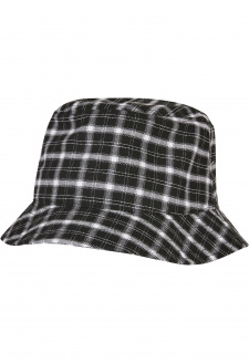 Check Bucket Hat black/grey