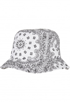 Bandana Print Bucket Hat white