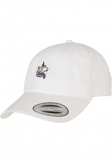 Ladies Unicorn Dad Cap white