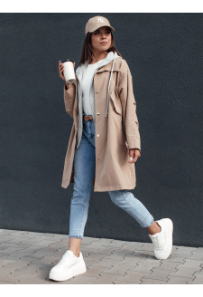 Kurtka parka damska MODERN LOOK beżowa Dstreet TY4396