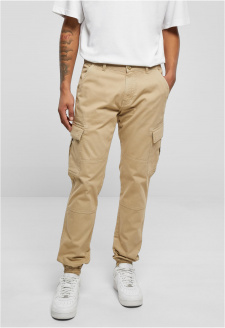 Washed Cargo Twill Jogging Pants unionbeige