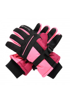 Dětské rukavice s membránou ptx gloves ALPINE PRO LORDO 2 neon knockout pink