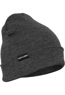 Basic Flap Beanie charcoal