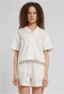 Ladies Seersucker Shirt white