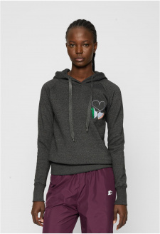 Damen Ladies Kicks Love EMB Hoody charcoal