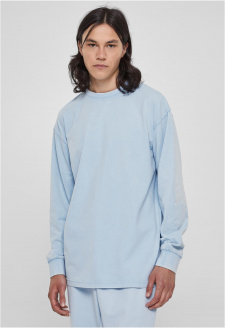 Heavy Boxy Acid Wash Longsleeve balticblue