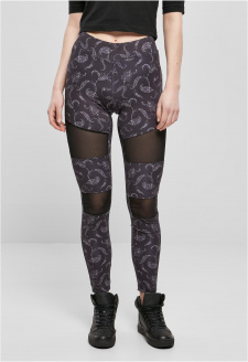 Ladies Tech Mesh AOP Leggings blackpaisley