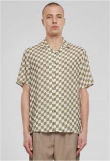 Viscose AOP Resort Shirt khakicheck