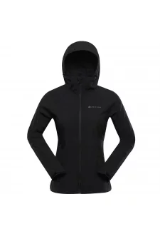 Dámská softshellová bunda s membránou ALPINE PRO HOORA black
