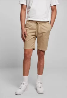 Stretch Twill Joggshorts unionbeige