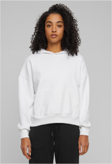 Ladies Cozy Oversized  Hoody white