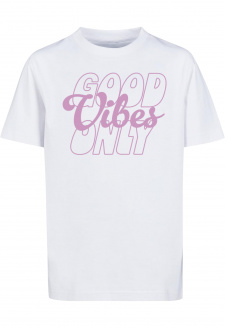 Good Vibes Only Wording Tee white