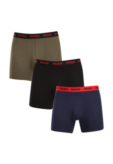 3PACK pánské boxerky HUGO vícebarevné