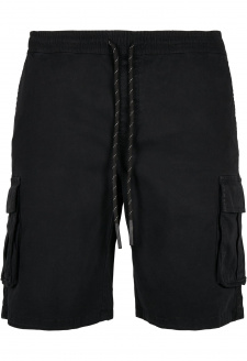 Drawstring Cargo Shorts black