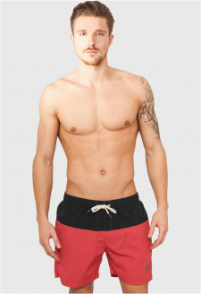 Block Swim Shorts blk/red