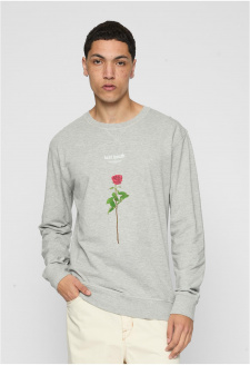 Lost Youth Rose Crewneck grey