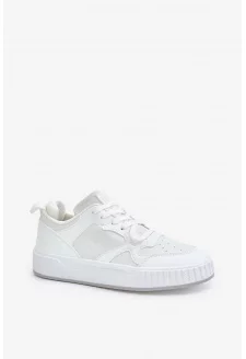 Sneakersy Męskie Z Eko Skóry Big Star OO174003 Białe