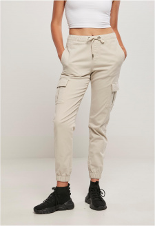 Ladies High Waist Cargo Comfort Jogging Pants softseagrass