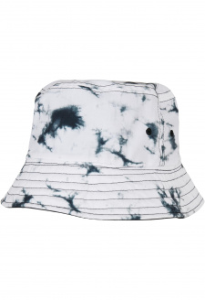 Batik Dye Reversible Bucket Hat black/white