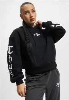 Thug Life Caution Hoody black