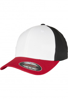 3-Tone Flexfit red/white/black