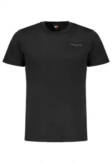 PÁNSKE TRIČKO TOMMY HILFIGER S KRÁTKYM RUKÁVOM ČIERNA