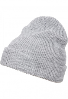 Long Knit Beanie heather grey