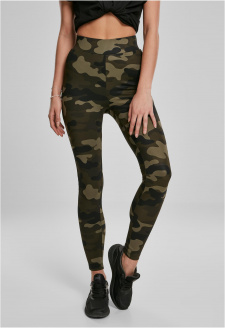 Ladies High Waist Camo Tech Leggings wood camo