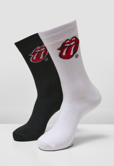 Rolling Stones Tongue Socks 2-Pack black/white