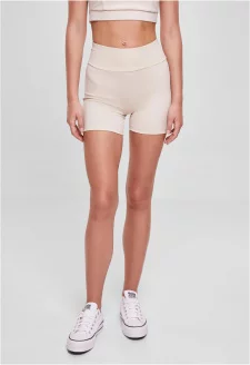 Ladies Recycled High Waist Cycle Hot Pants softseagrass