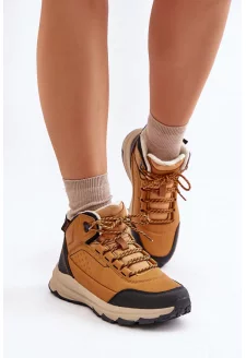 Buty Trekkingowe Młodzieżowe Ocieplane McKeylor 14011 Camel