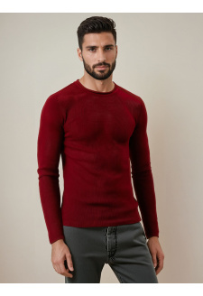 Sweter męski bordowy WX2295