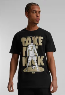 Footballs Coming Home Take the Kick Tee black
