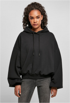 Ladies Organic Oversized Terry Hoody black