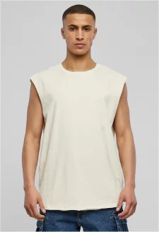 Open Edge Sleeveless Tee whitesand