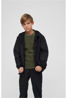 Kids Summer Windbreaker Frontzip black