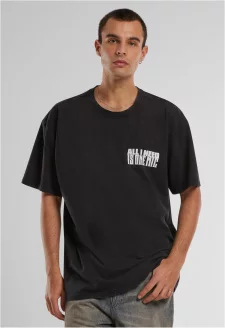 Nas Stillmatic Acid Washed Oversize Tee black