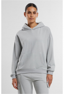 Ladies Light Terry Oversized Hoodie lightasphalt