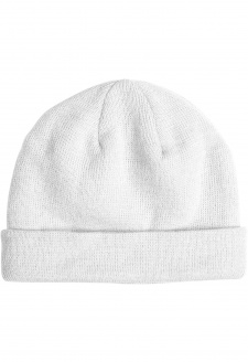 Short Cuff Knit Beanie white