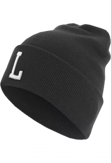 Letter Cuff Knit Beanie L